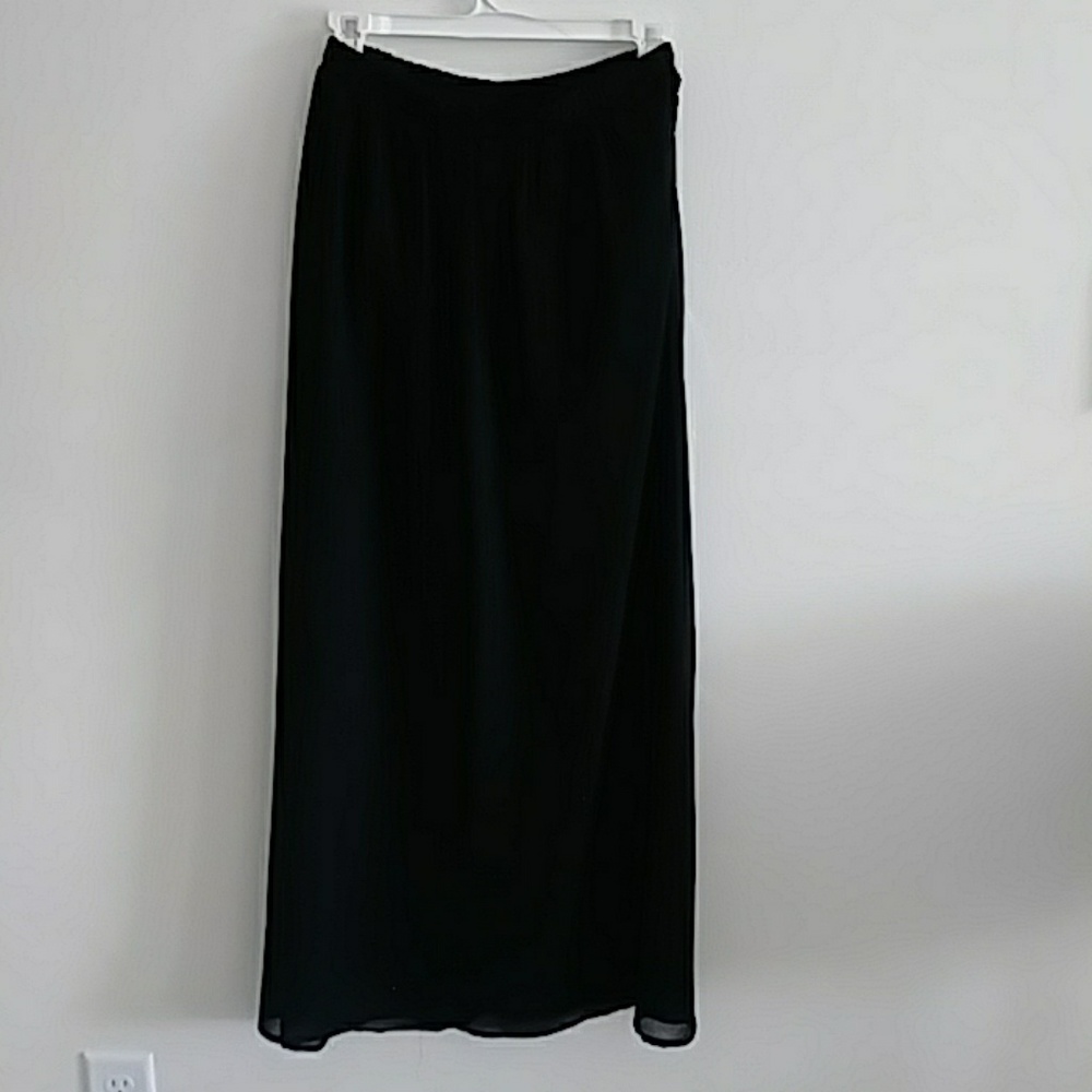 Black maxi skirt